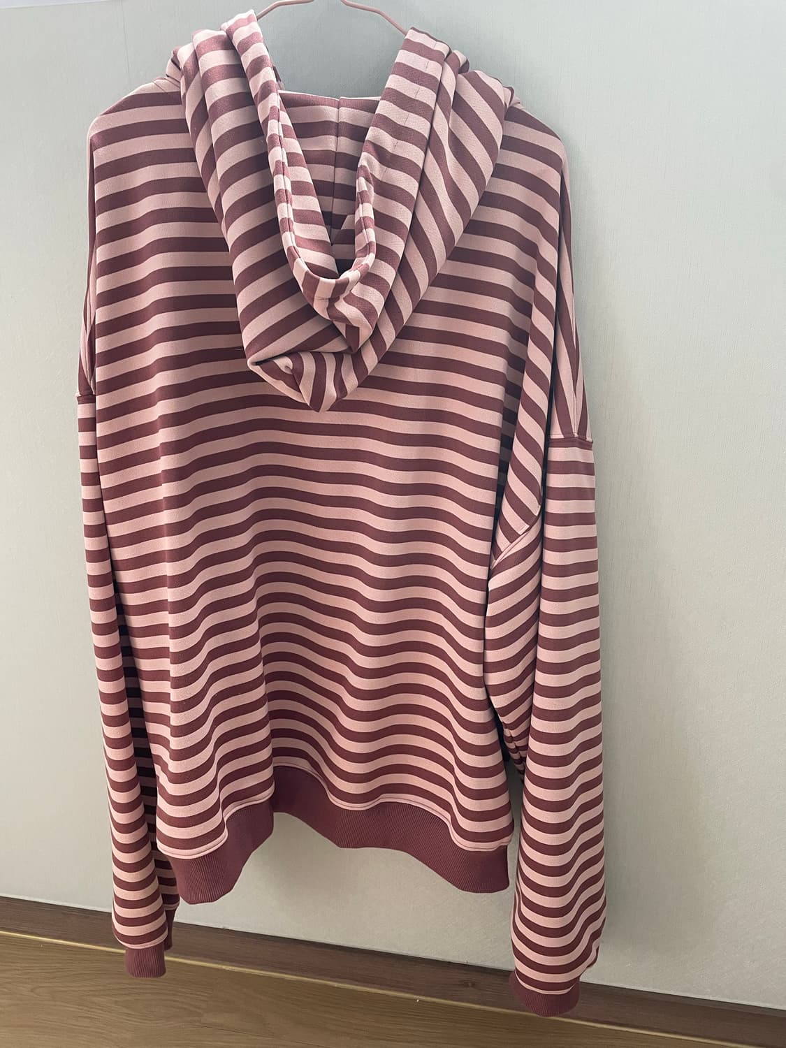 낫포너드 pink Stripe Hood Zip Up (XL) 상품이미지3