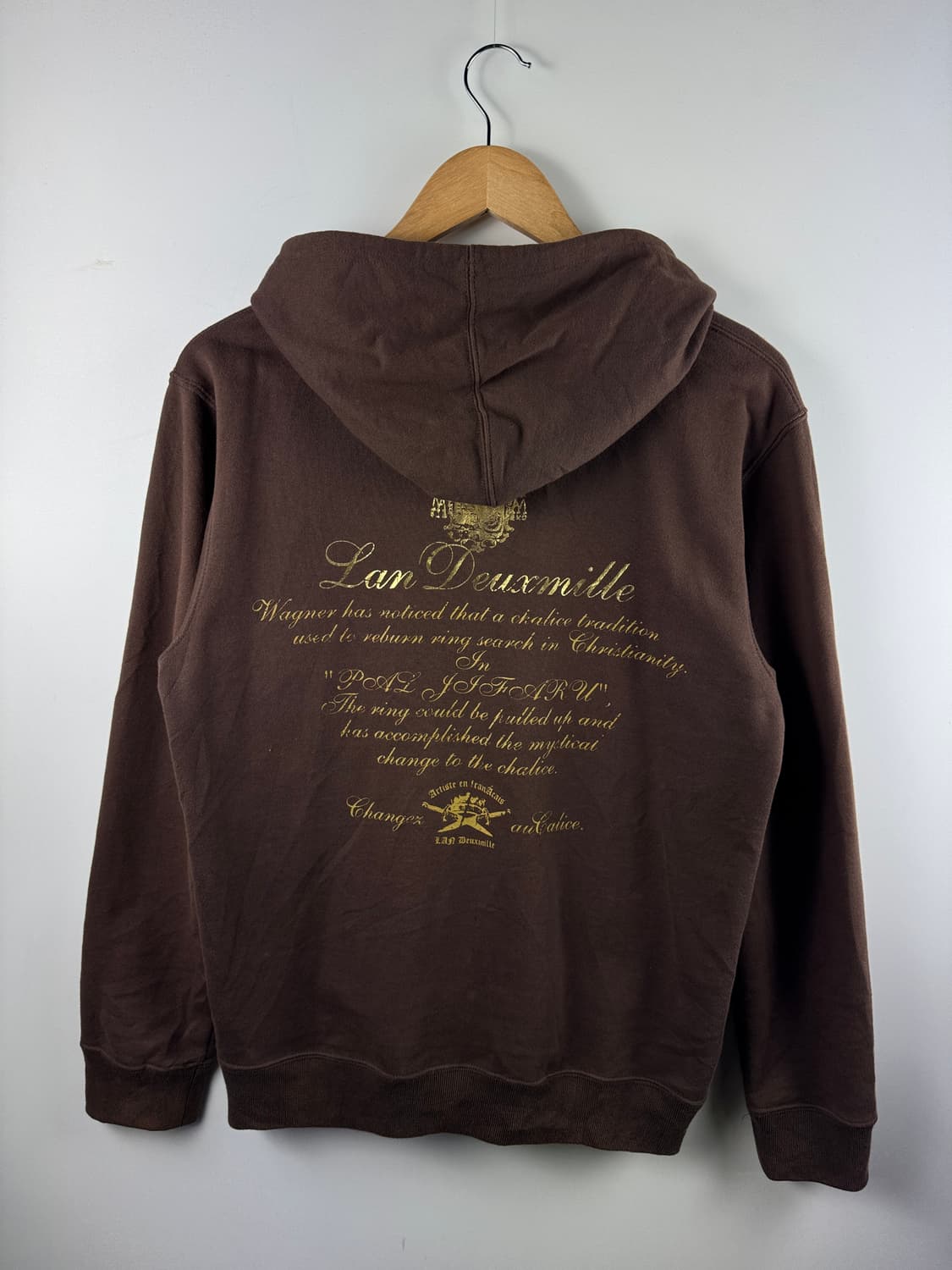 JPN Y2K 프린팅 브라운 후드집업1746 상품이미지2