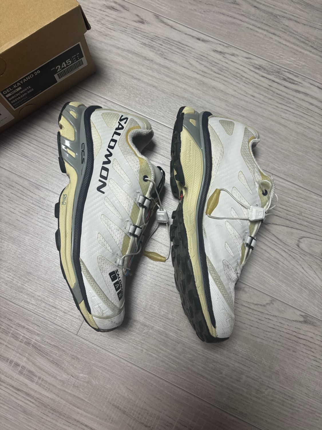 [245/하자] 살로몬 xt-4 화이트 루나 록 상품이미지2