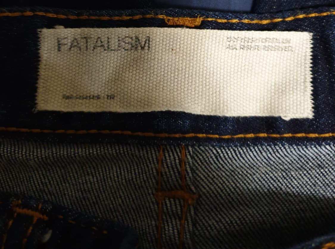 페이탈리즘 #0260 Crease 세미 와이드 핏 데님팬츠 (48) 상품이미지4