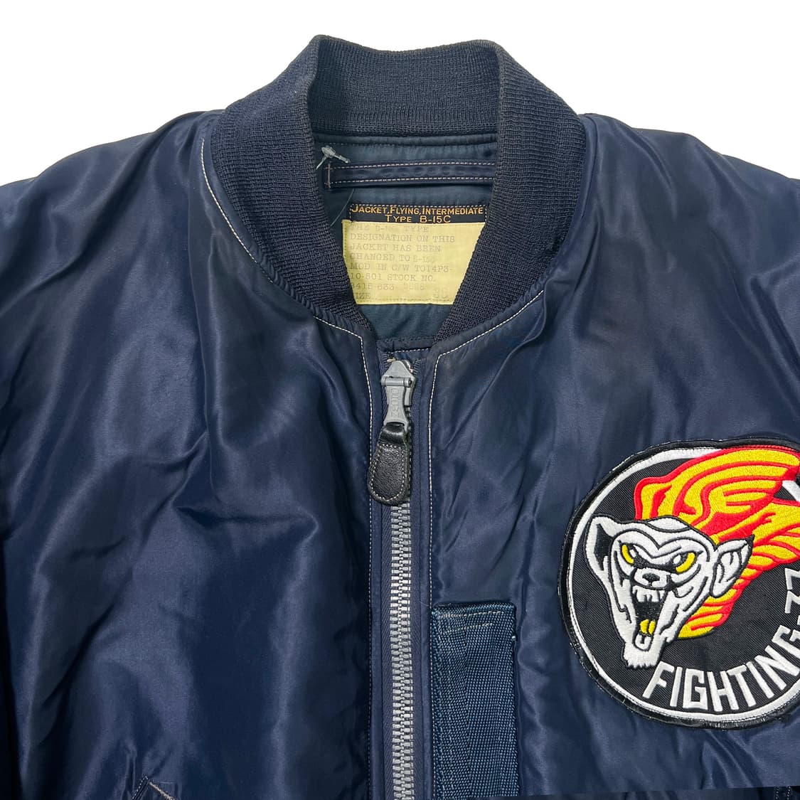버즈릭슨 B-15C 플라이트 자켓 네이비 (38) 상품이미지3