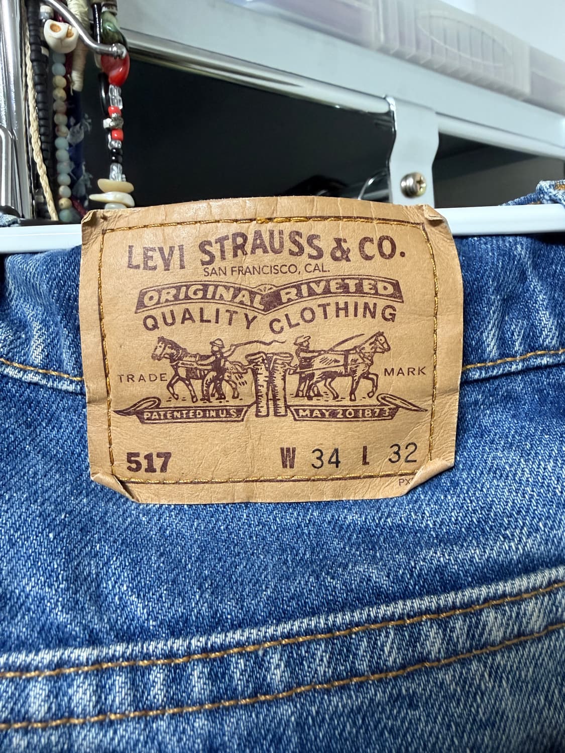 Vintage Levi's 517 Orange tab 34x32 상품이미지8