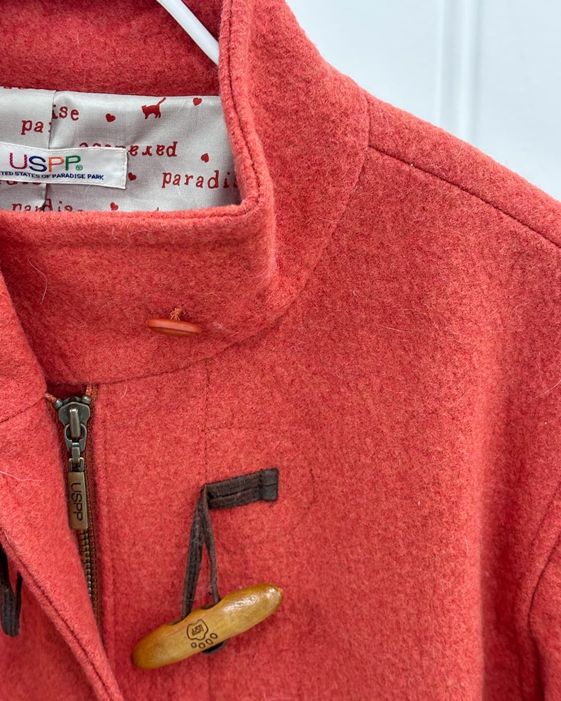 iyo오렌지 토글 하이넥 하프 코트 상품이미지6