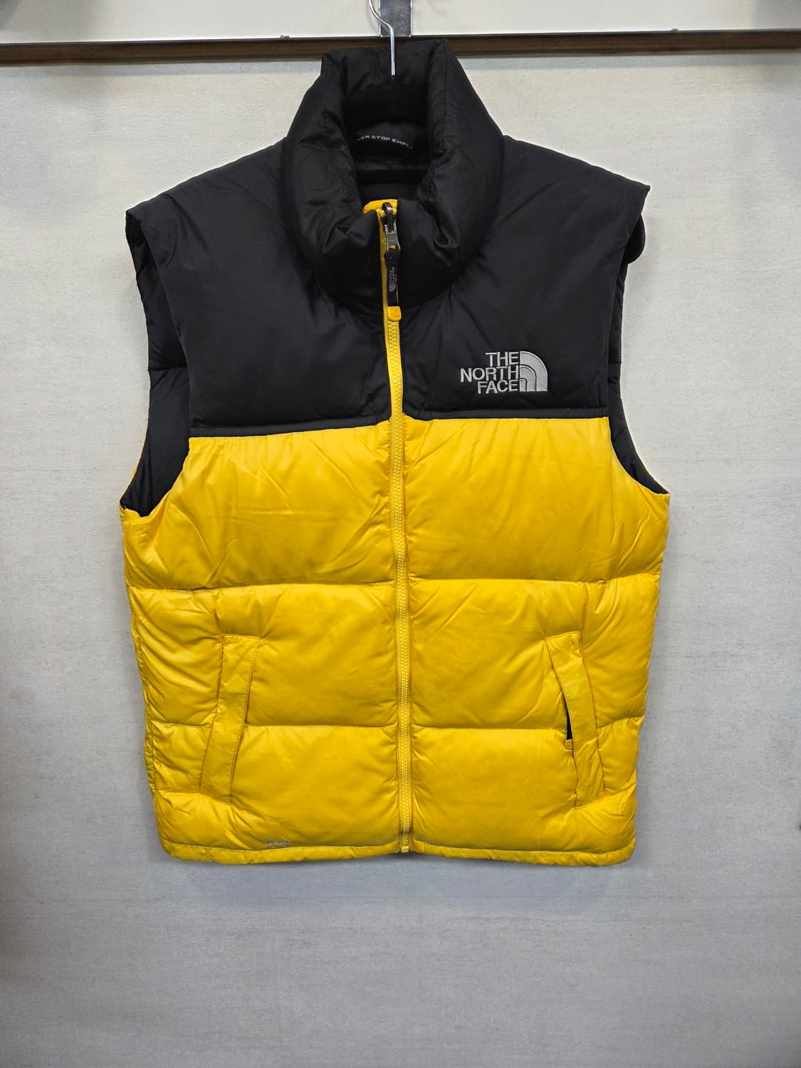 노스페이스 700 구스다운 패딩조끼 옐로우 90 상품이미지1