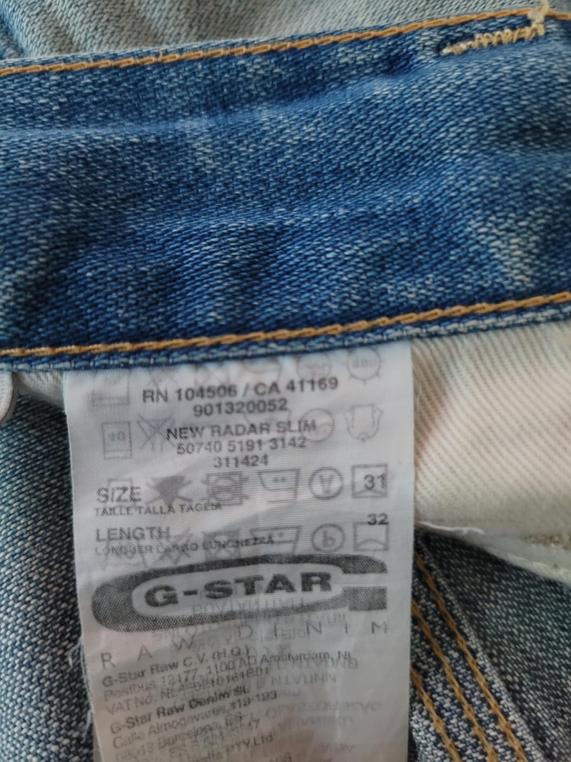 지스타로우 Gstarraw. 뉴레이다슬림 디스리페어 빈티지연청진. 31 상품이미지6