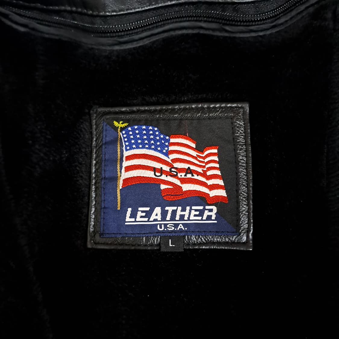 (택포) 리얼레더 투컬러 봄버 XL A992 상품이미지8