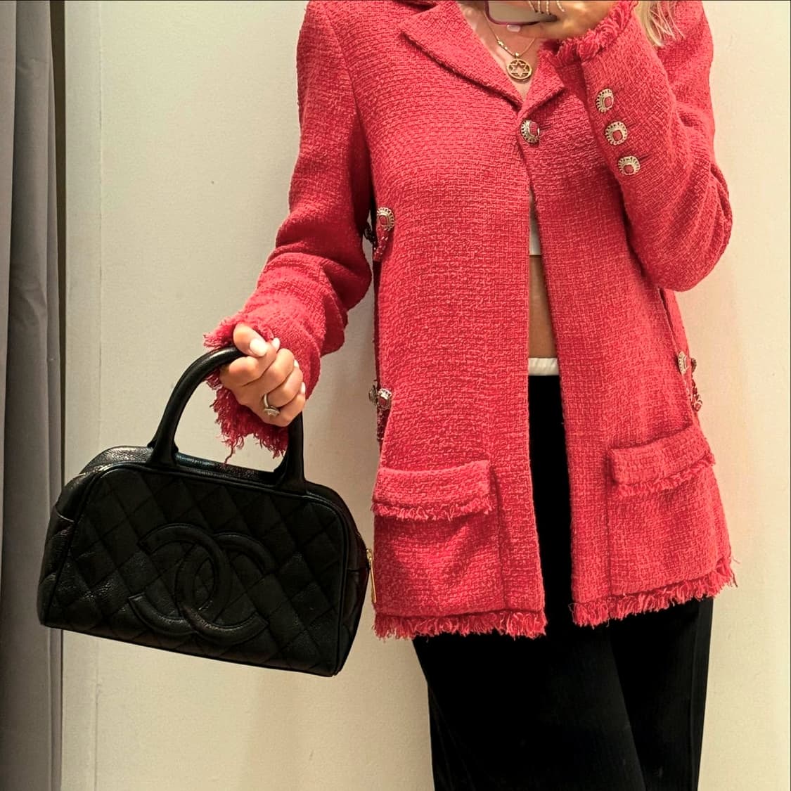 샤넬 체인 트위드 자켓 스커트 투피스 set 상품이미지10