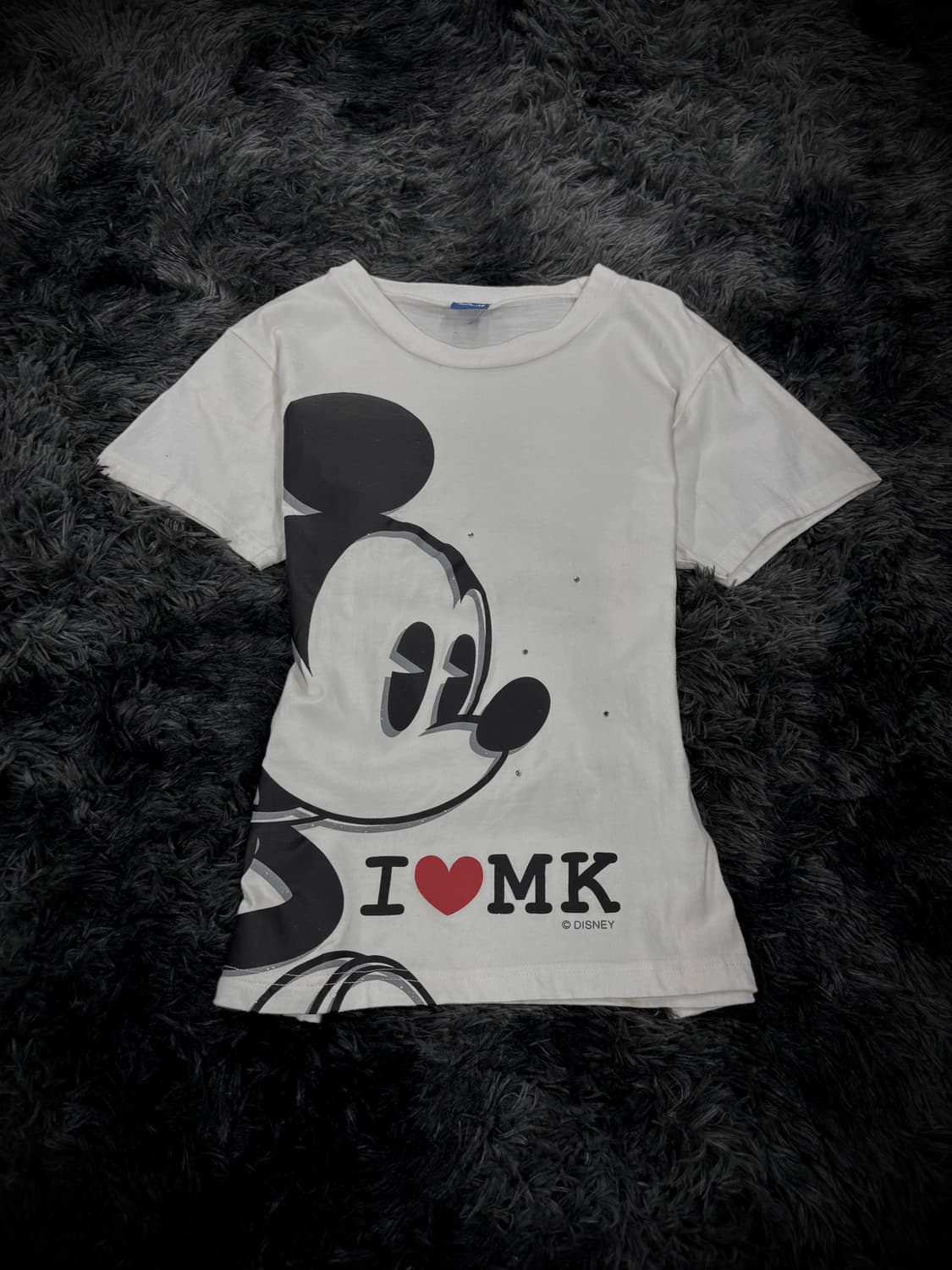 disney 미키마우스 키치 프린팅 흰색 반팔티 상품이미지1