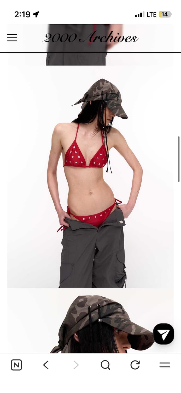 2000archivees STRAPPY SCARF CAP 상품이미지2