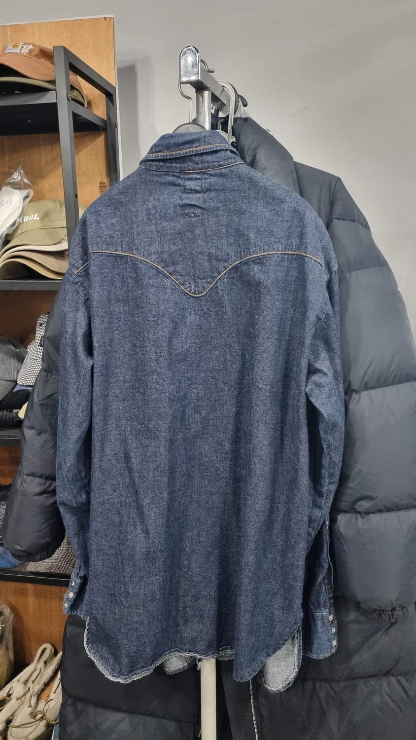 희귀템) 갭 ITALY 웨스턴 청남방 L(100~105) 상태좋아요~ 상품이미지3