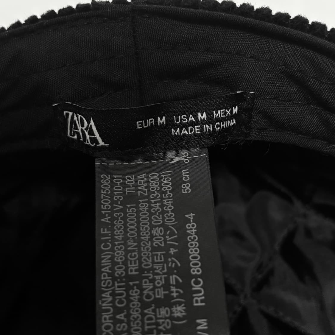 ZARA 자라 코듀로이 뉴스보이캡 빵모자 헌팅캡 상품이미지3