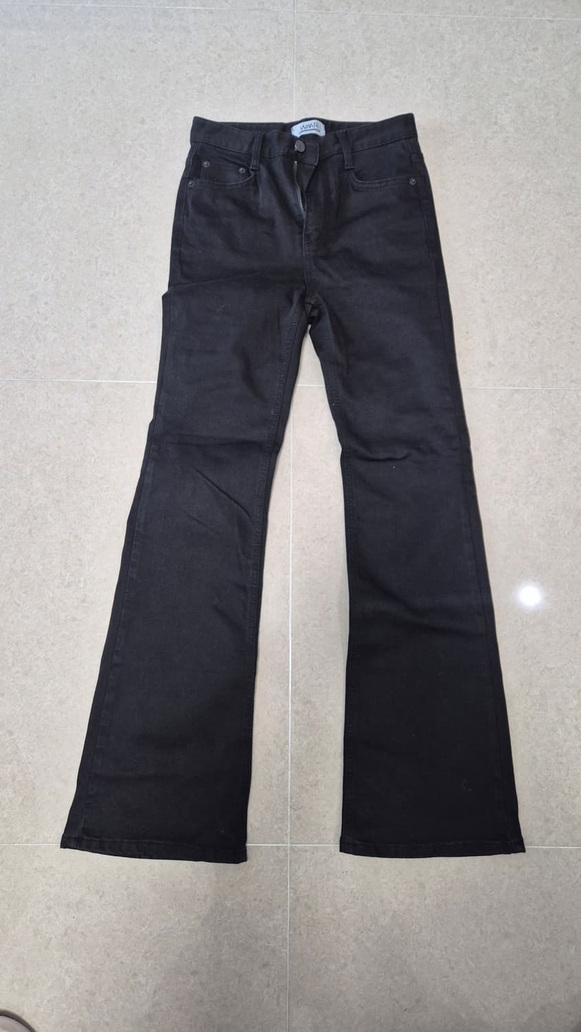 WAAR 부츠컷 데님 팬츠 블랙 상품이미지2