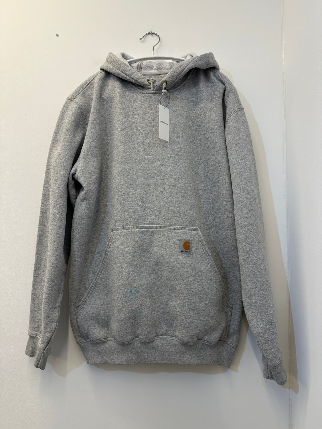 M) 칼하트 오리지널 핏 그레이 기모 후드티 상품이미지1