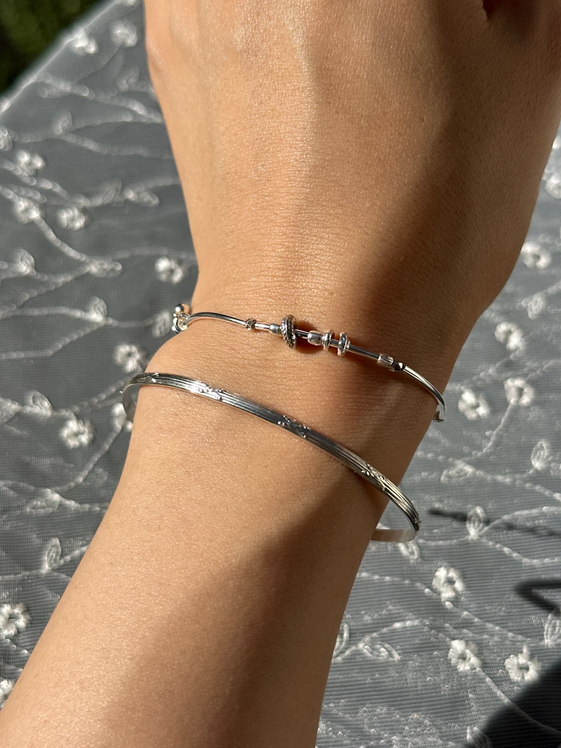 Sunlit Thread 925Silver Bangle 상품이미지3