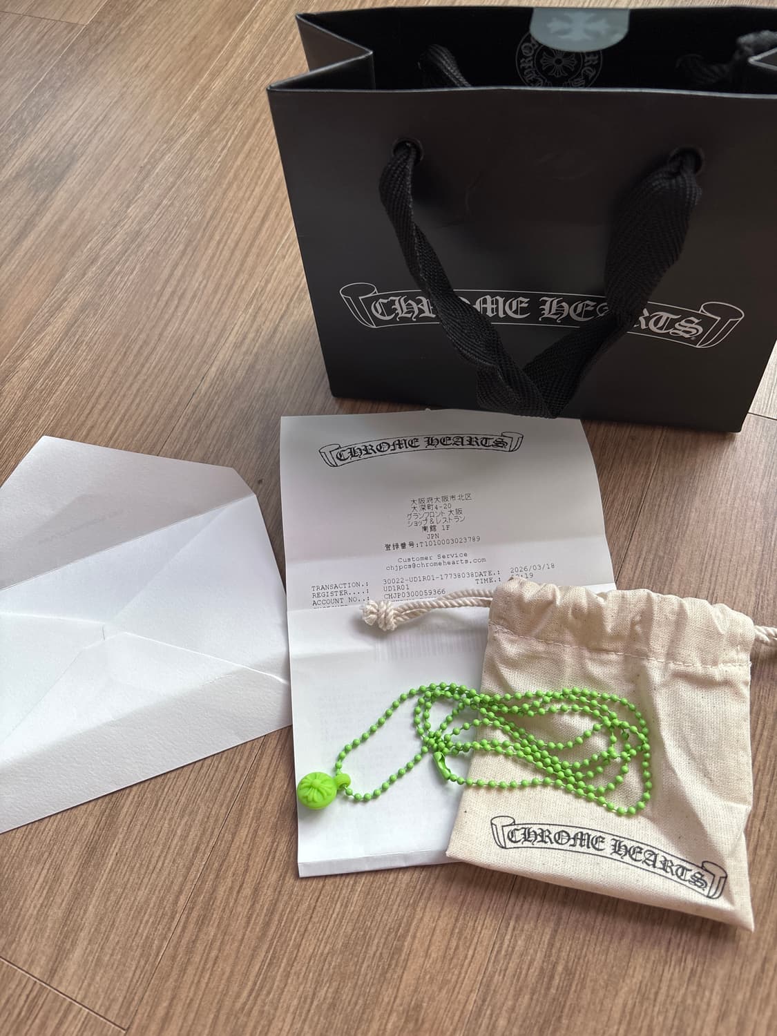 크롬하츠CH 실리콘목걸이 상품이미지1