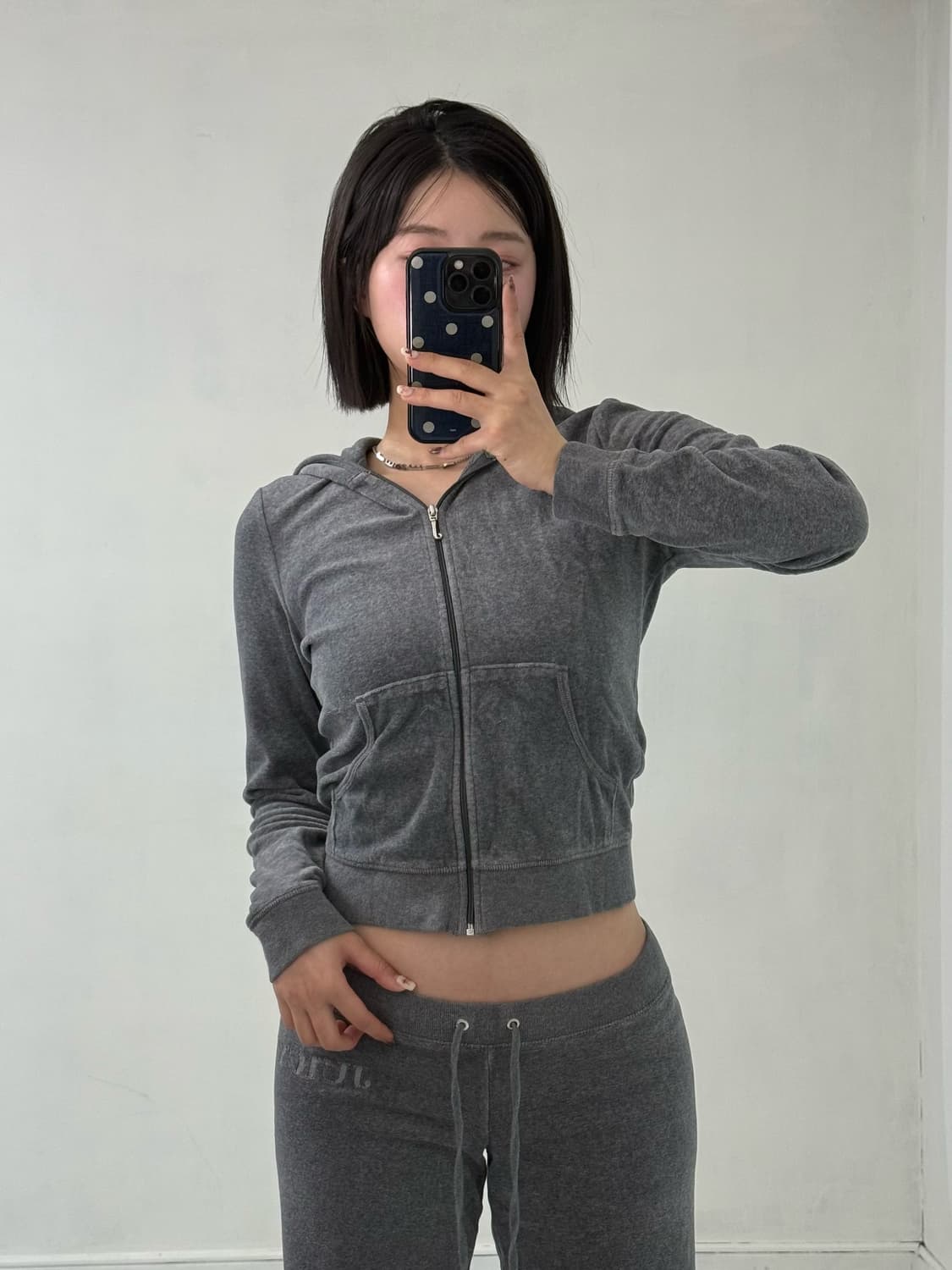 쥬씨 꾸뛰르 벨벳 트레이닝 셋업 상품이미지2