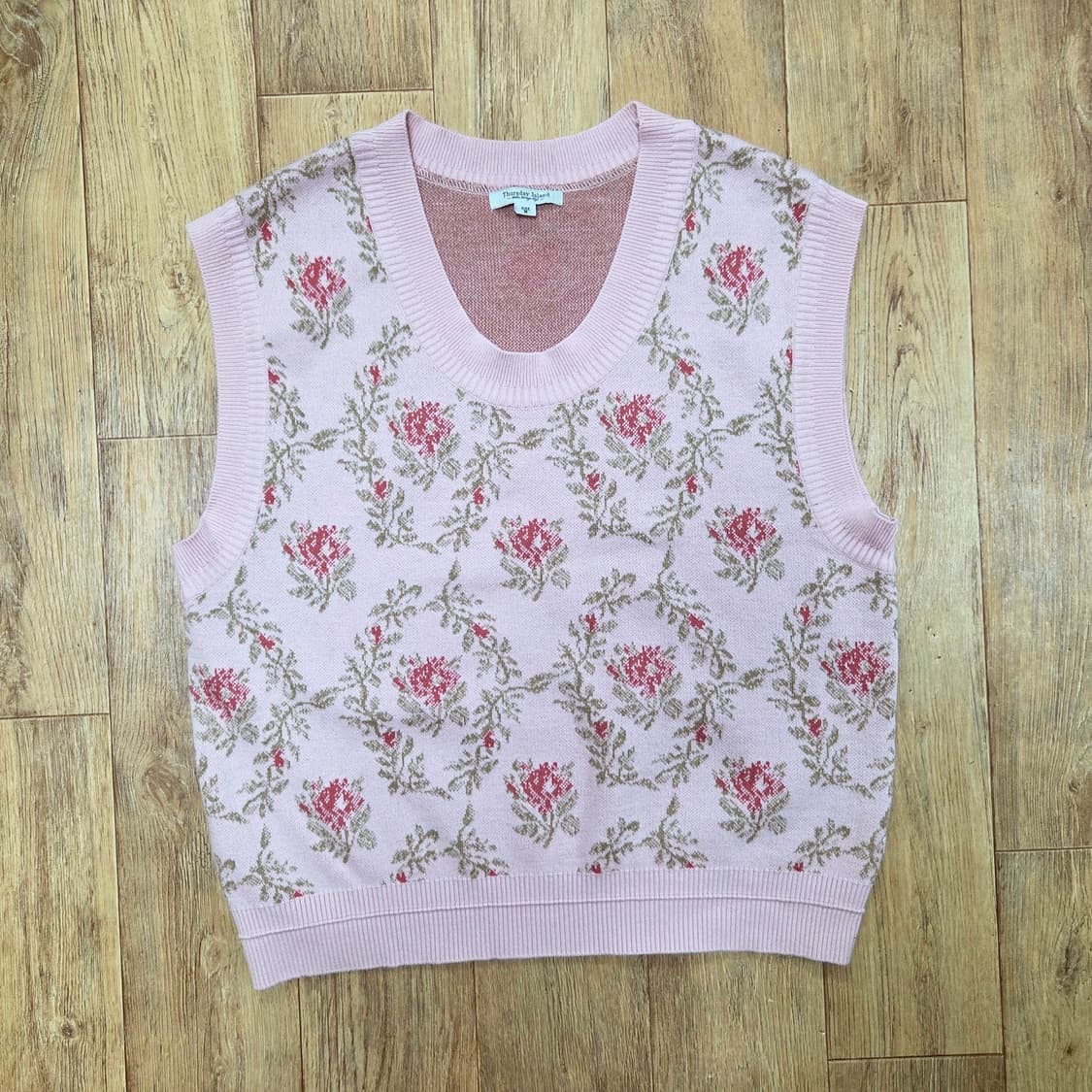 써스데이아일랜드(Thursday Island) U넥 니트베스트 프리사이즈 상품이미지3