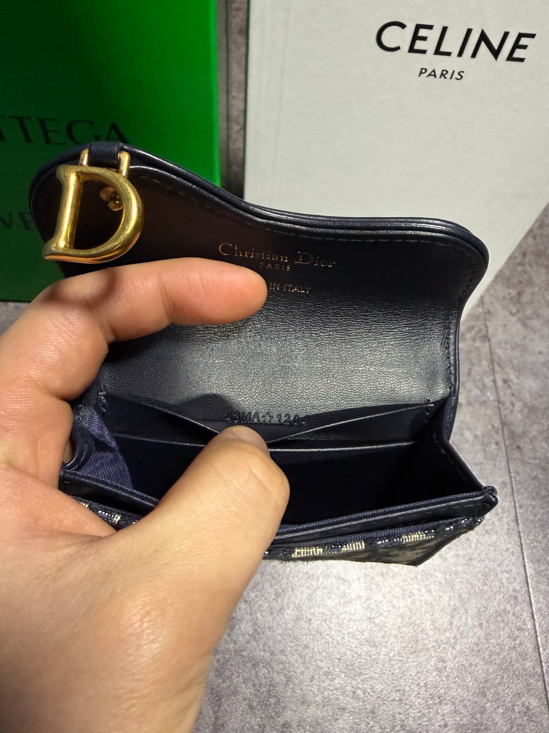 디올 오블리크 새들 카드지갑 상품이미지5