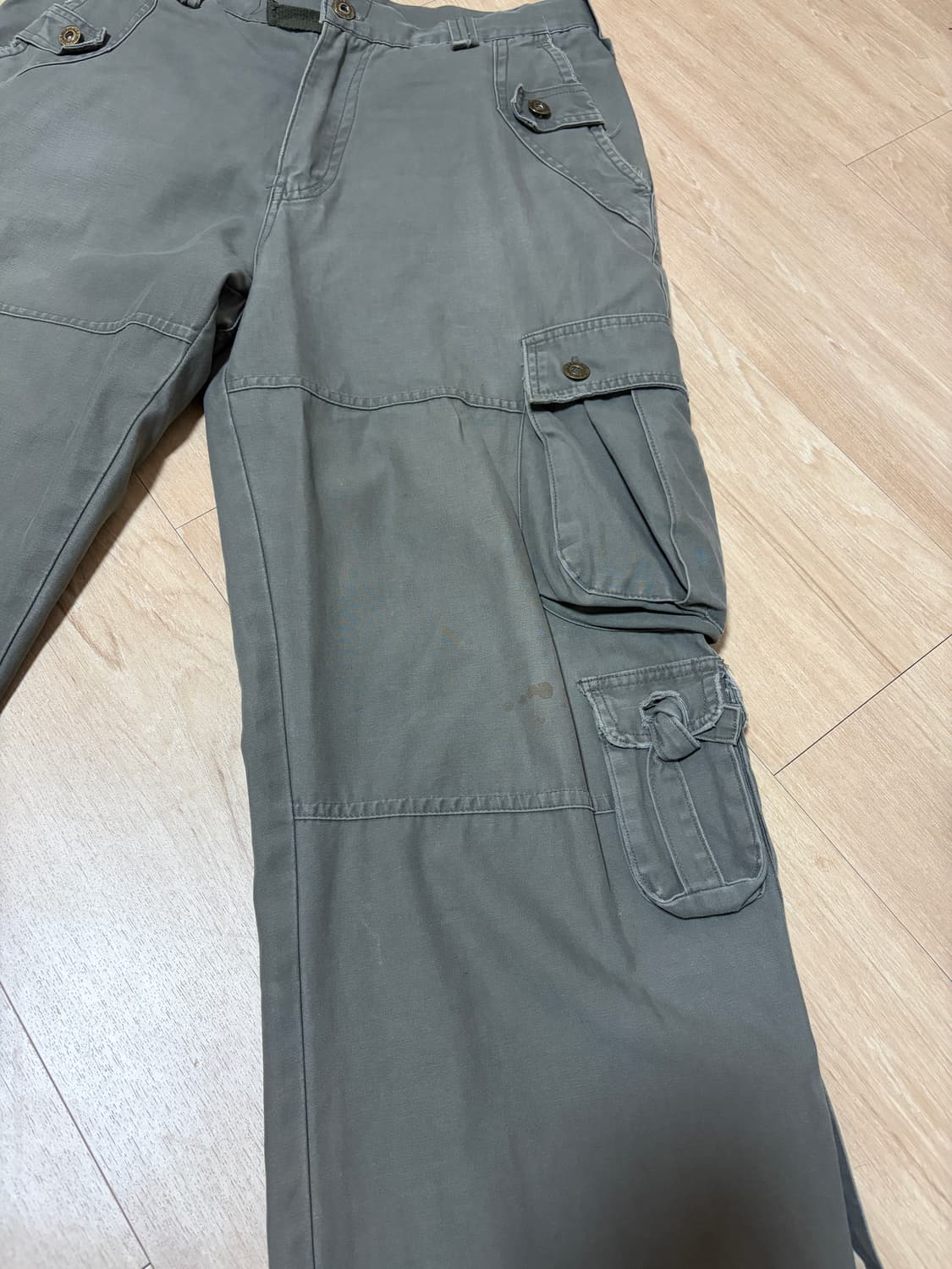 빈티지 본디지 카고 팬츠 그레이 상품이미지6