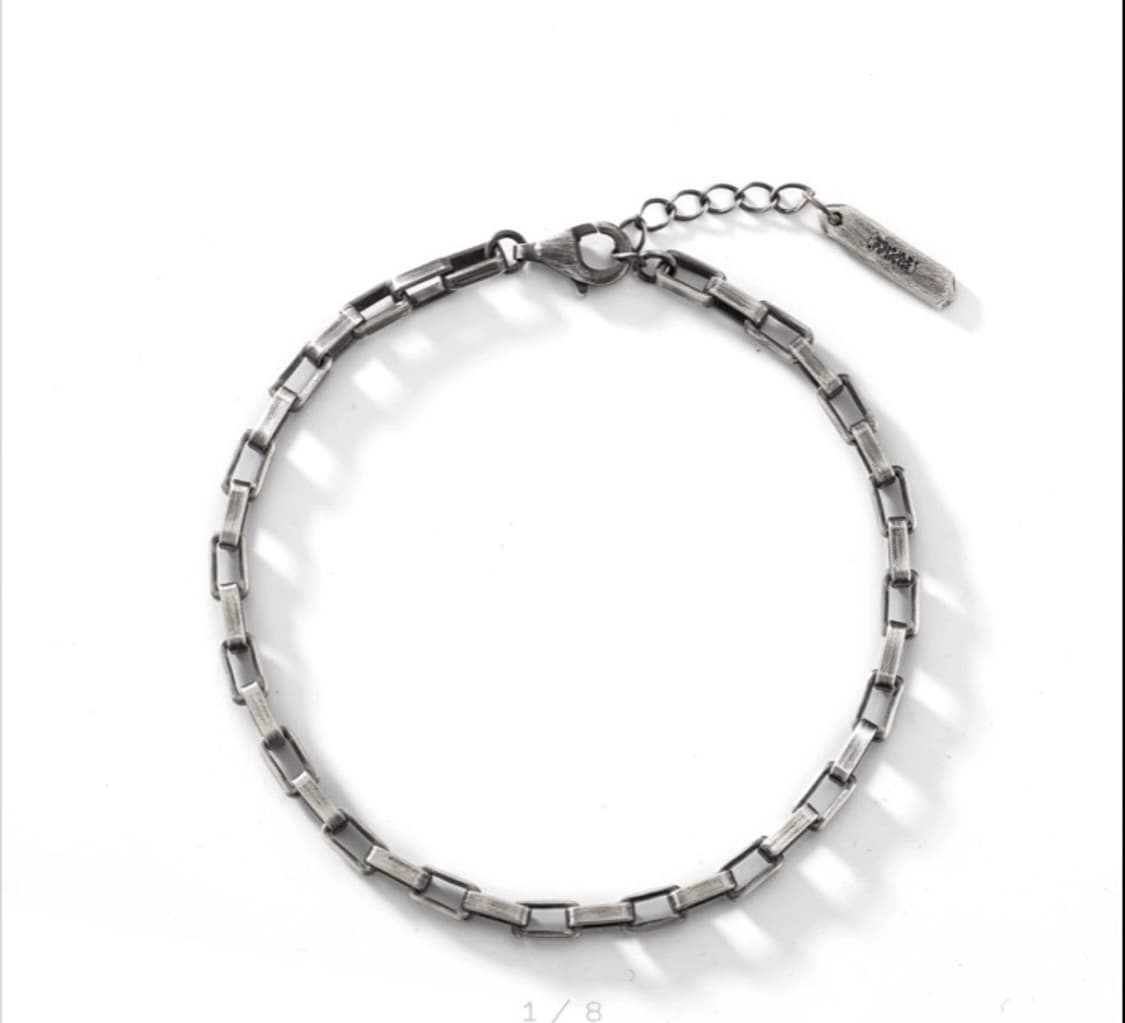 비주류 실버 체인 팔찌 925 상품이미지1