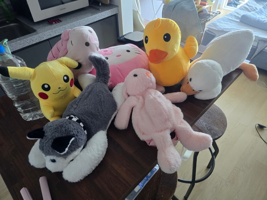 인형/캐릭터 봉제인형 모음 (피카츄, 키티, 도라에몽, 오리 등등) 상품이미지1