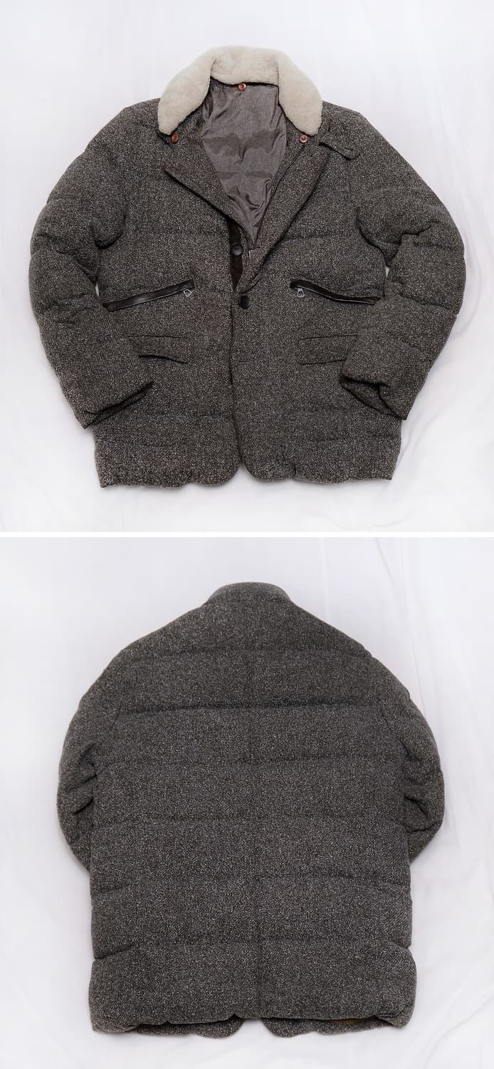 시리즈 (series) 라파예트 양털카라 트위드 다운패딩 자켓 (100) 상품이미지2