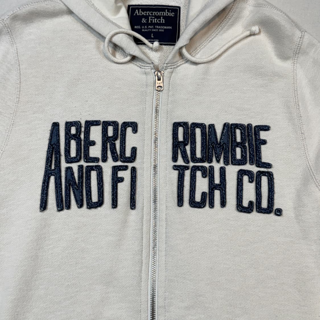L) 아베크롬비 스펠로고 2way 후드집업 상품이미지4