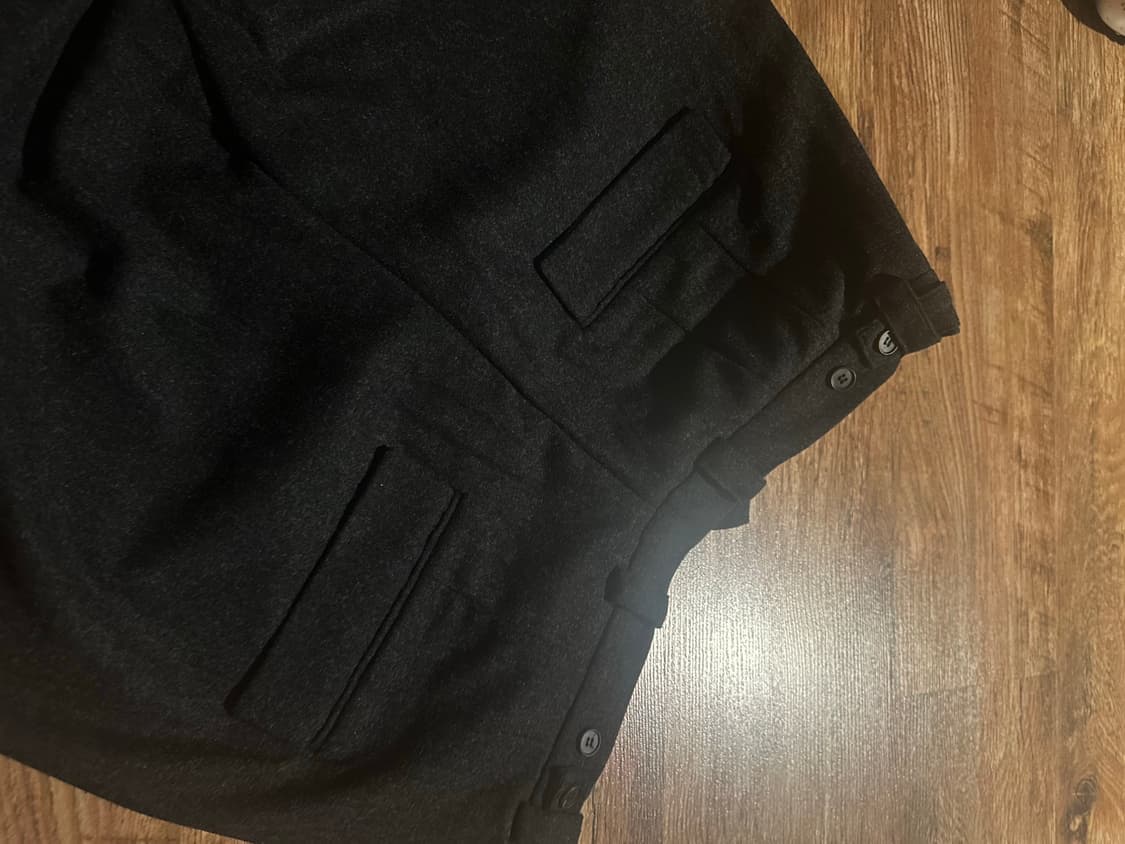 [4] 해칭룸 딥 플리츠 트라우저 울 챠콜 새상품 상품이미지7