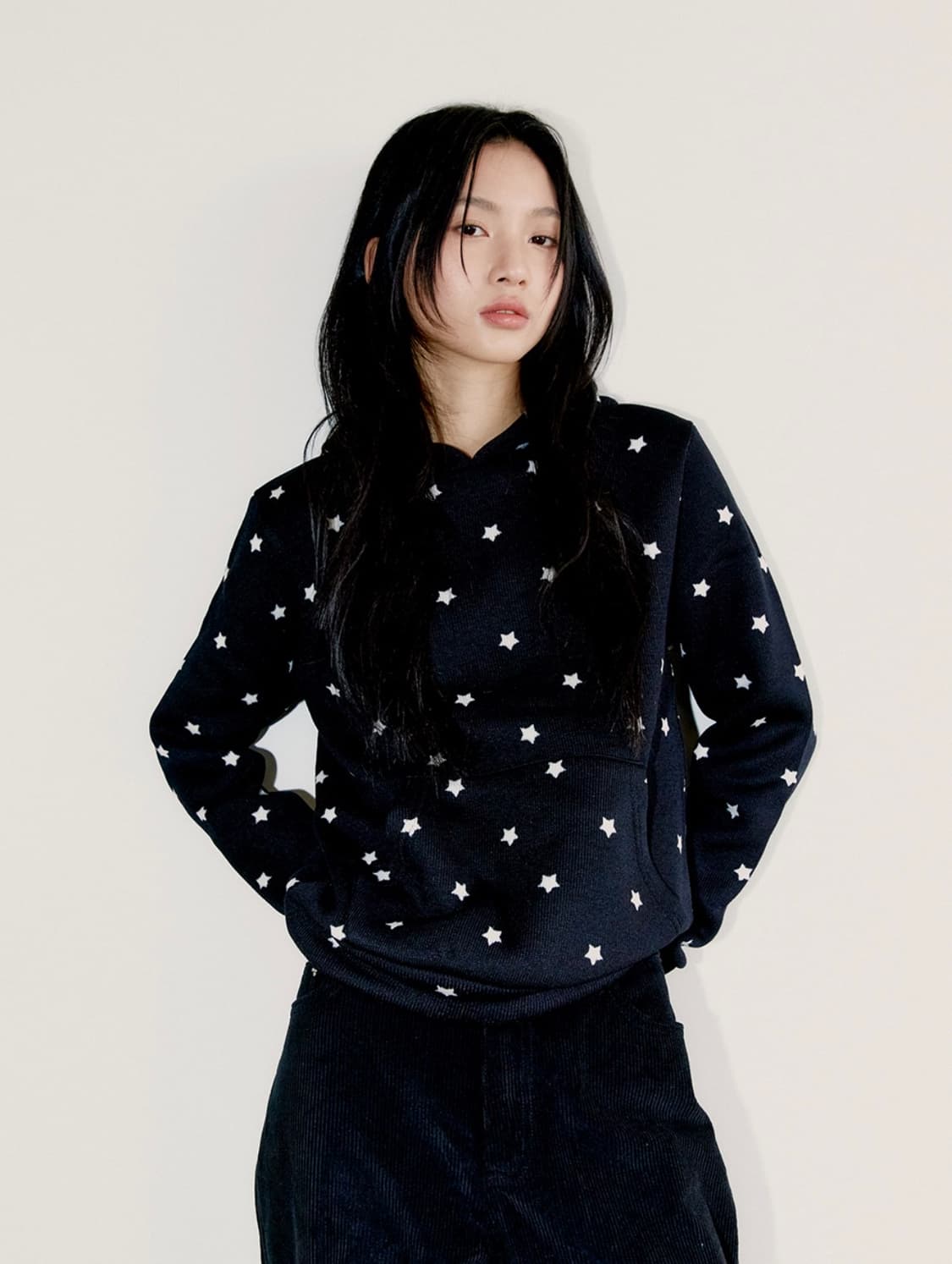 오피쉬 MINI STAR HOODIE 별 후드티 블랙 상품이미지2