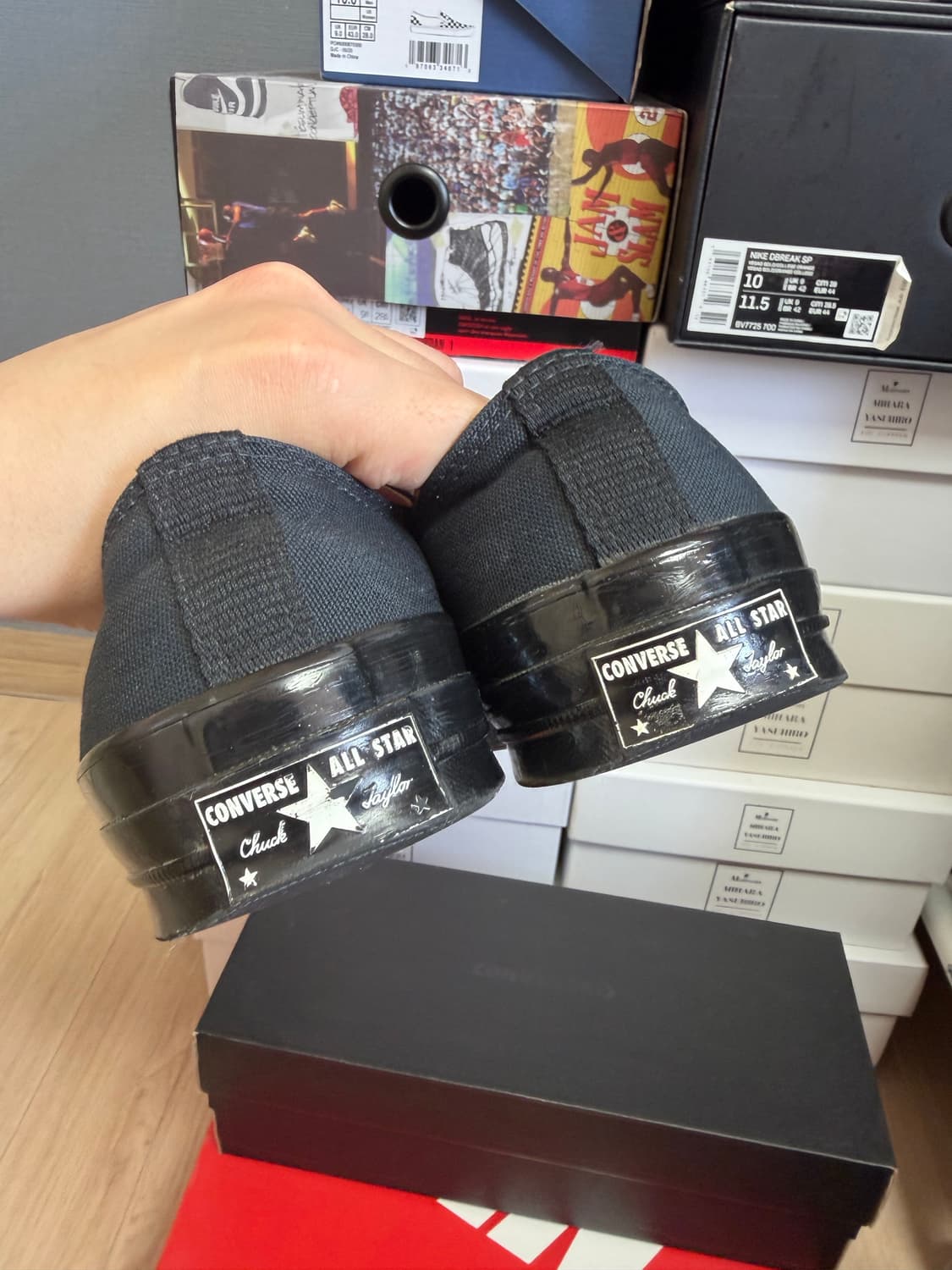 언더커버 컨버스 블랙 280사이즈 상품이미지9