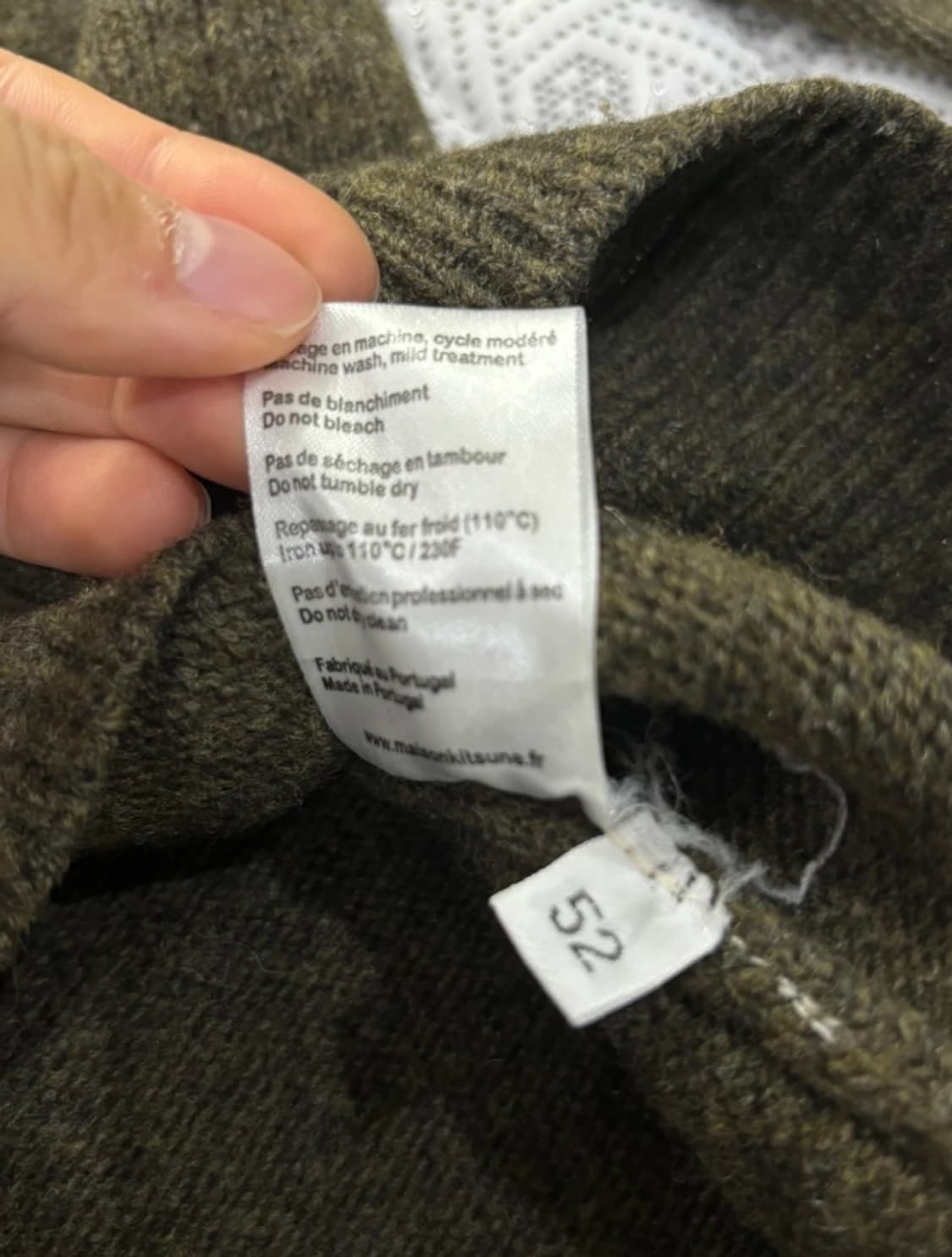 메종키츠네 폭스헤드 울 니트 105~110 상품이미지7