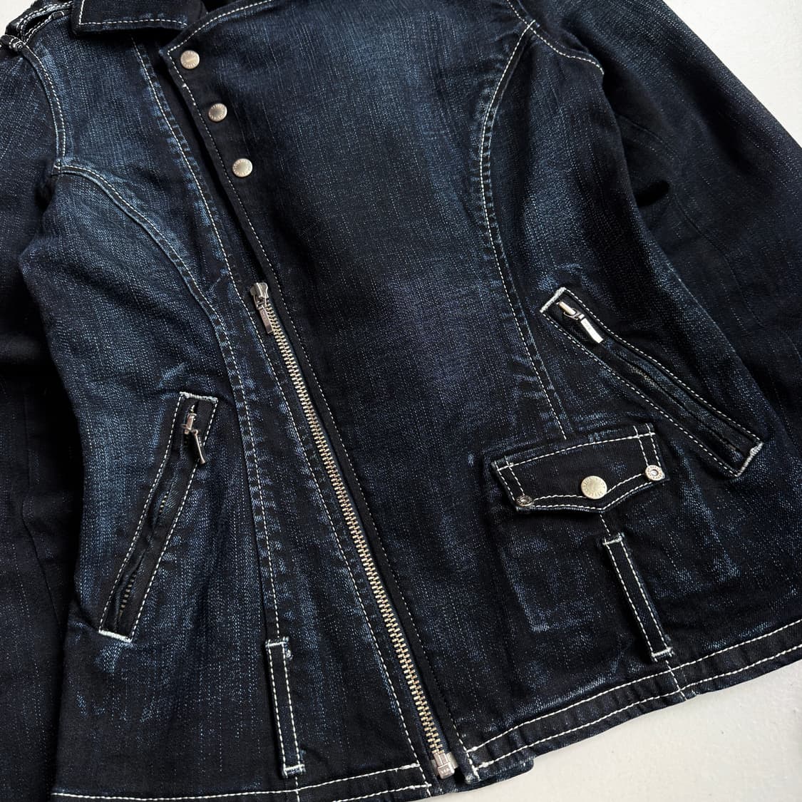 리바이스 제팬 딱붙 바이커 데님 라이더 자켓 상품이미지6