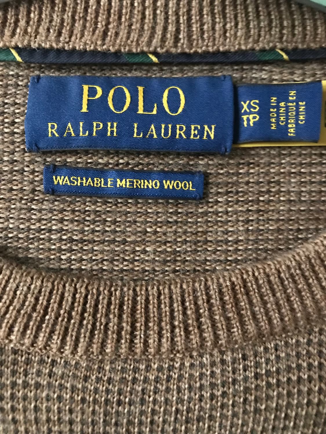 폴로 브라운 메리노울 니트 상품이미지8