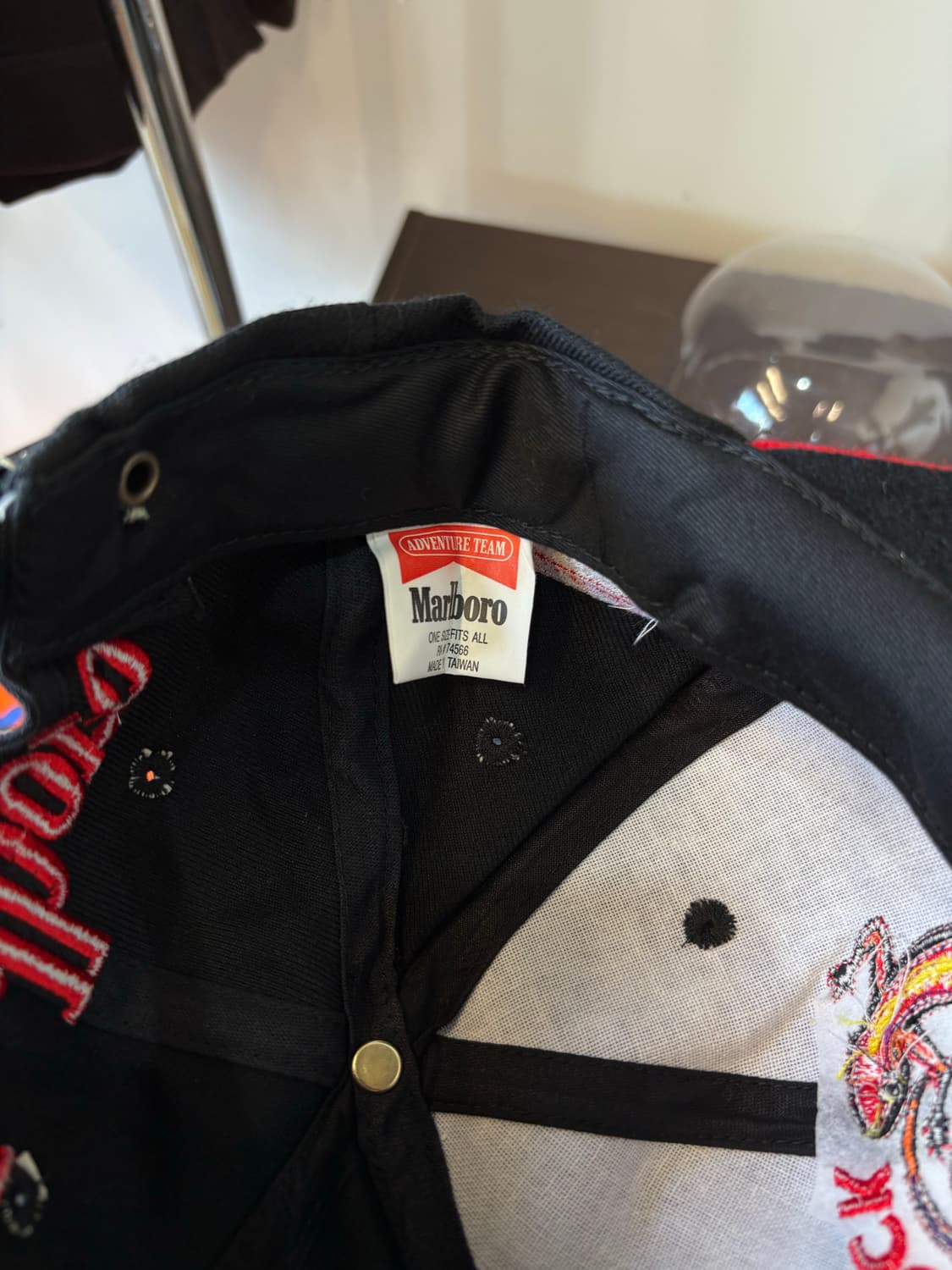 90s Marlboro LIZARD ROCK 투톤 캡 상품이미지6