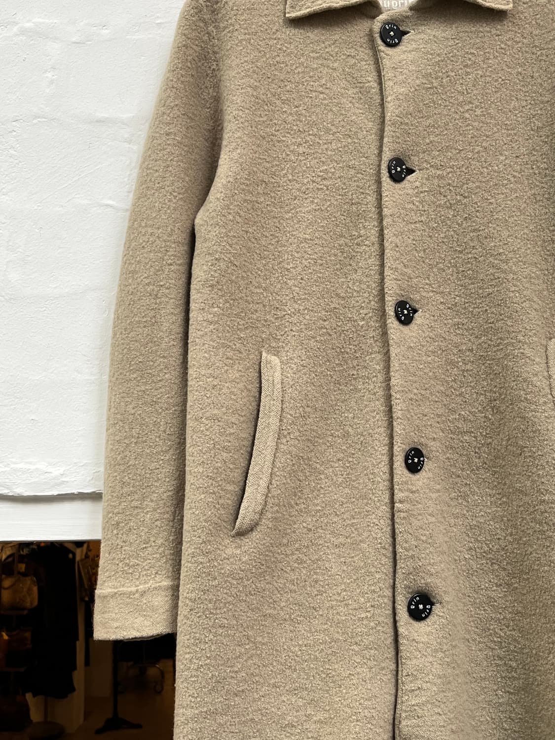 Amugrin 베이지 울 코트 2 상품이미지4