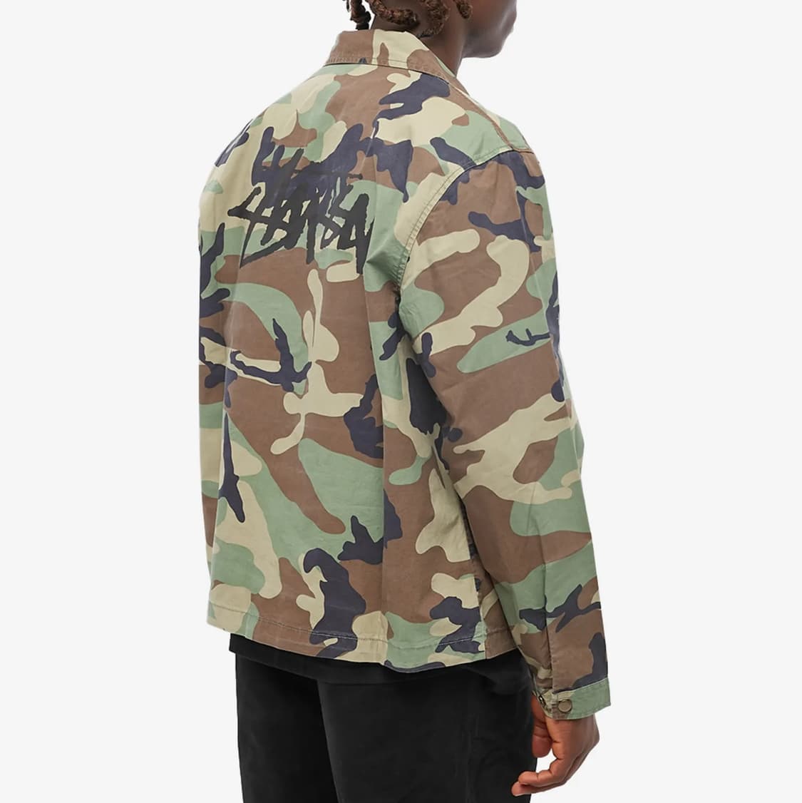 스투시 코치 셔츠 카모 L 상품이미지4