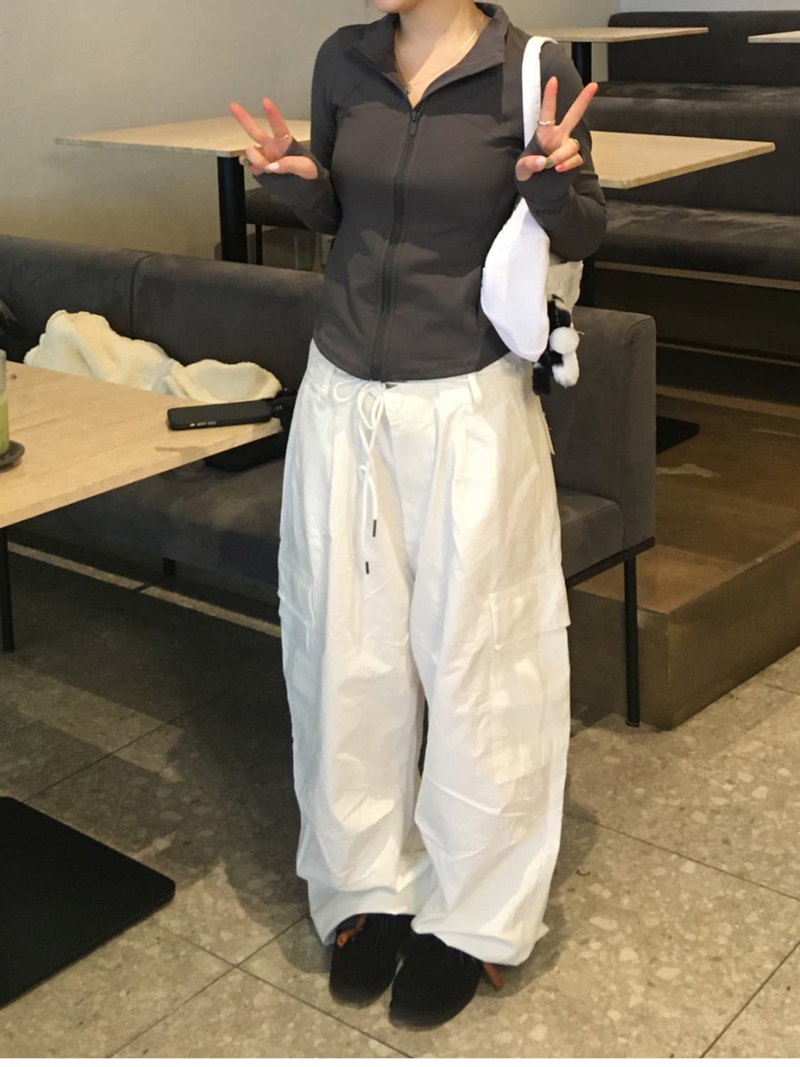 아워캐비넷 sporty zip up 상품이미지4