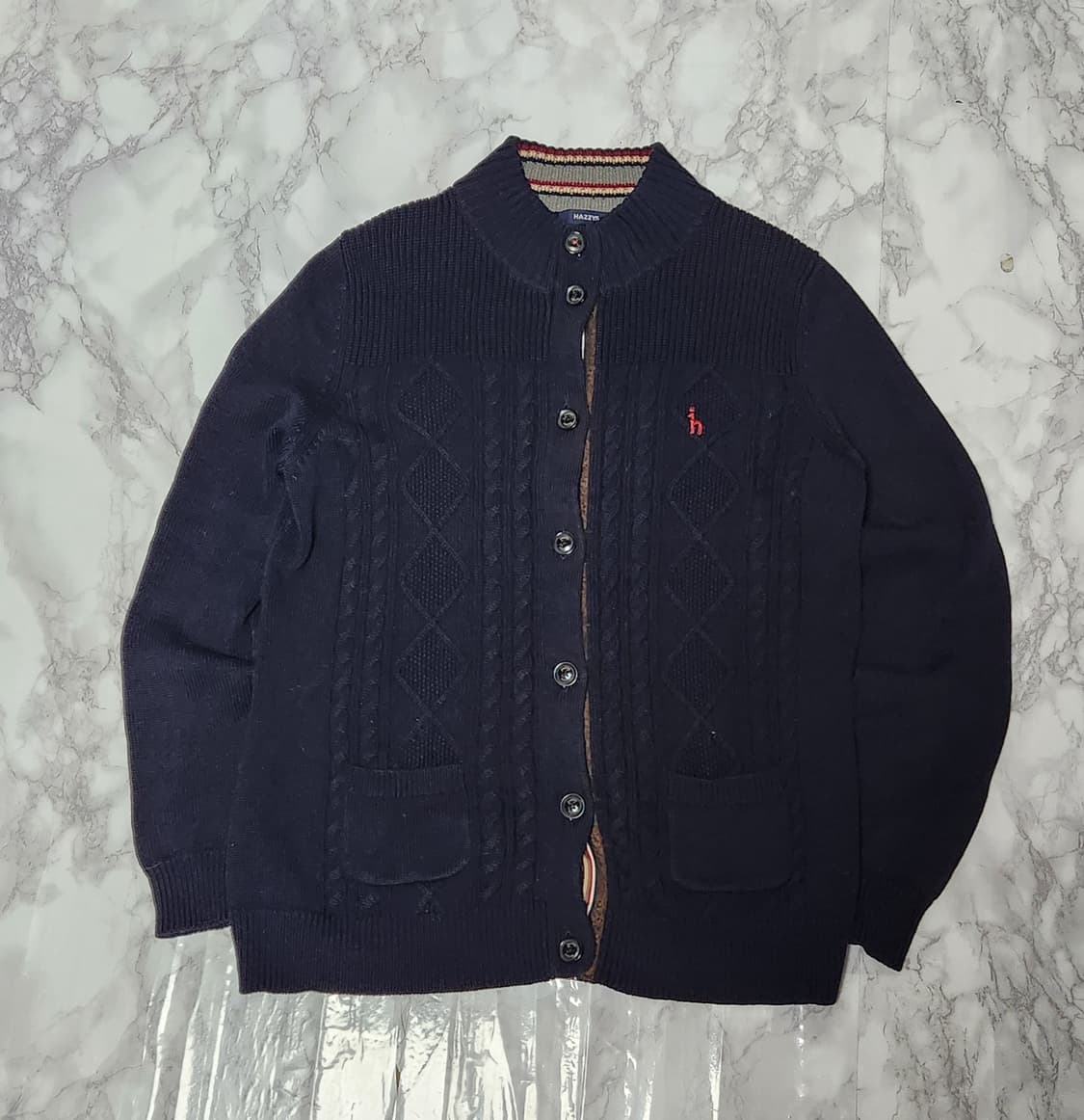 헤지스 니트 집업 자켓 상품이미지3