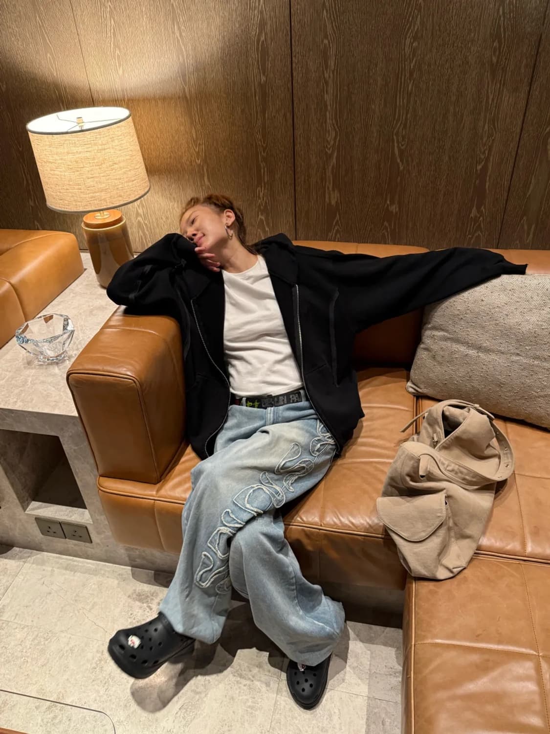 (급처) 다이닛 후드집업 CUT OFF DETAIL ZIP-UP HO 상품이미지5