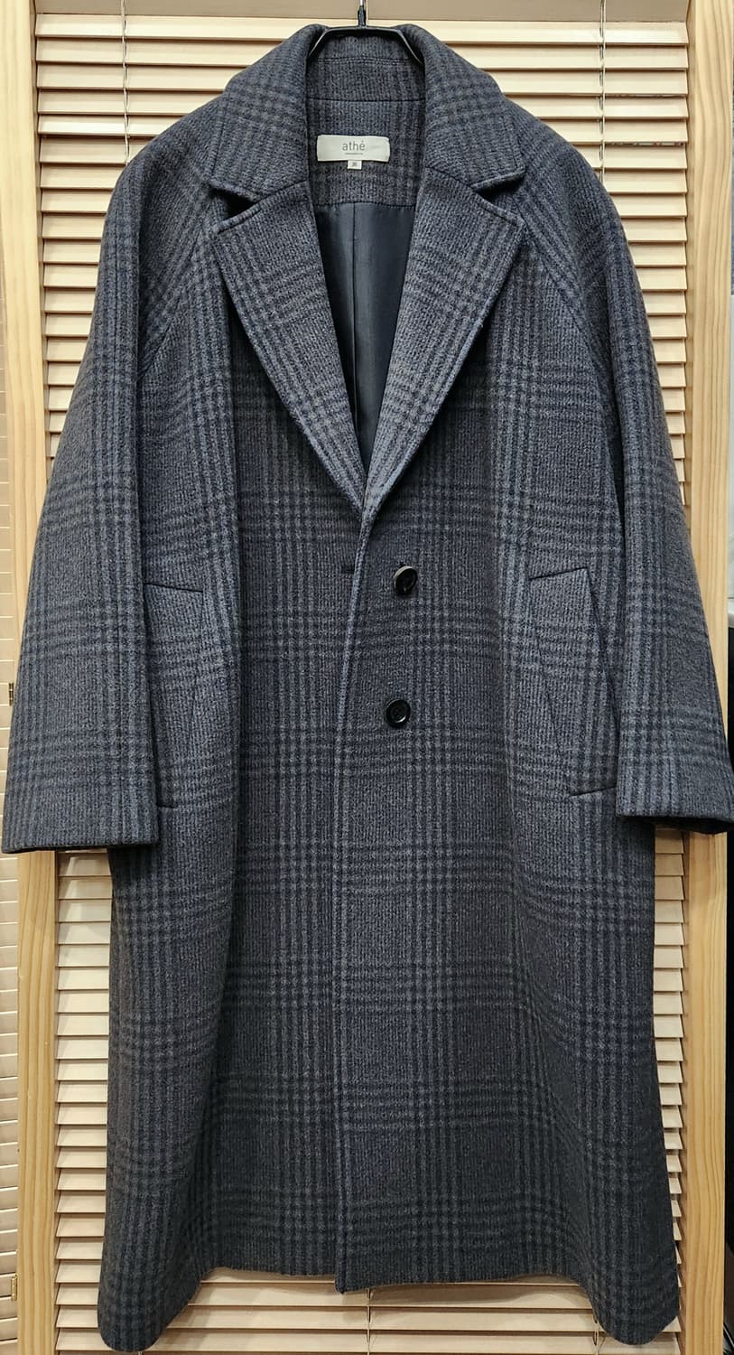 바네사브루노 아떼 오버핏 체크 롱코트 상품이미지1