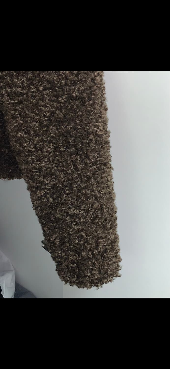 단종 새 상품 메종메츄어 뽀글이 푸들 퍼 자켓 브라운 상품이미지5