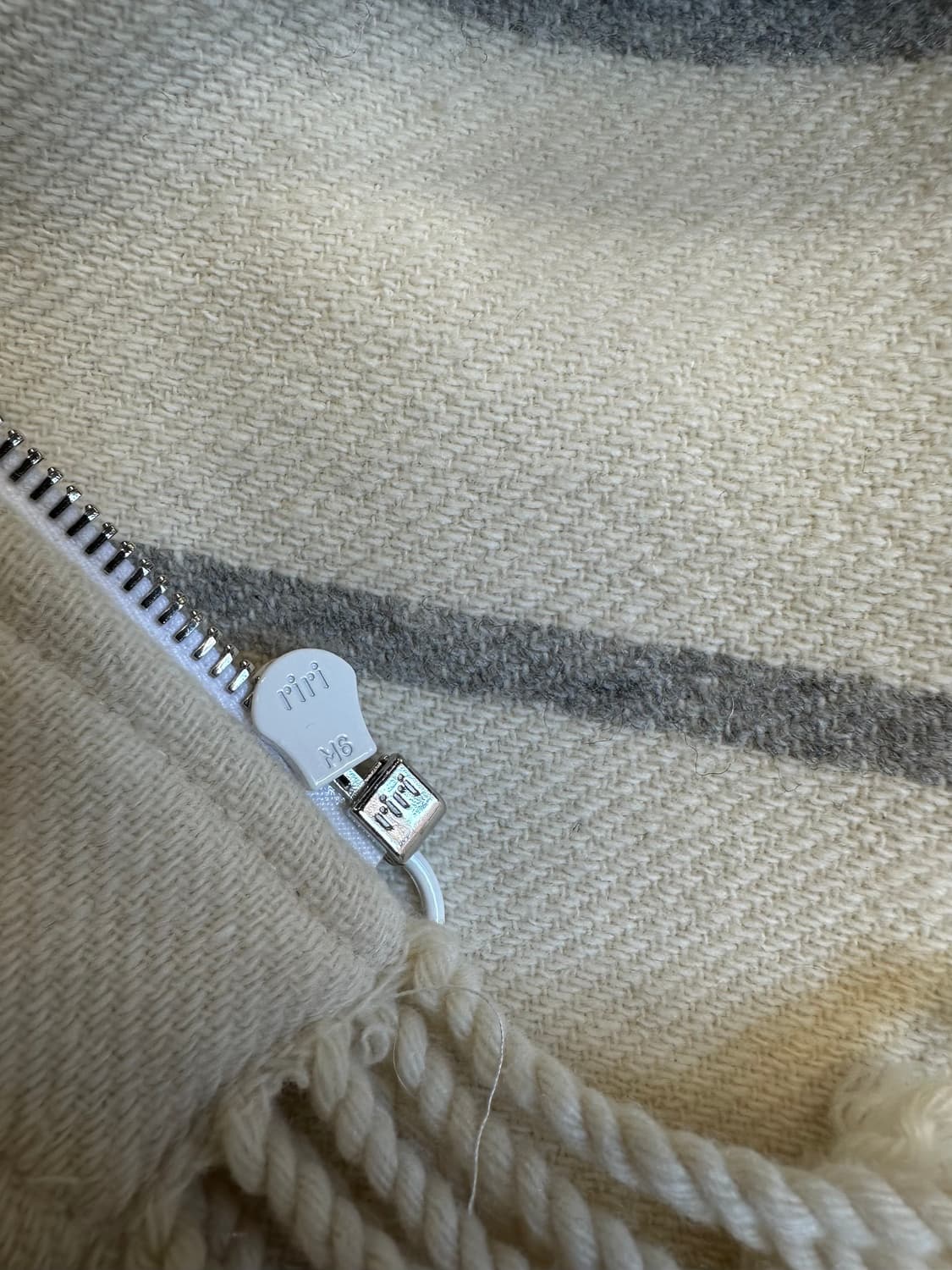 Sandro 스트라이프 후드 코트 M [36] 상품이미지3