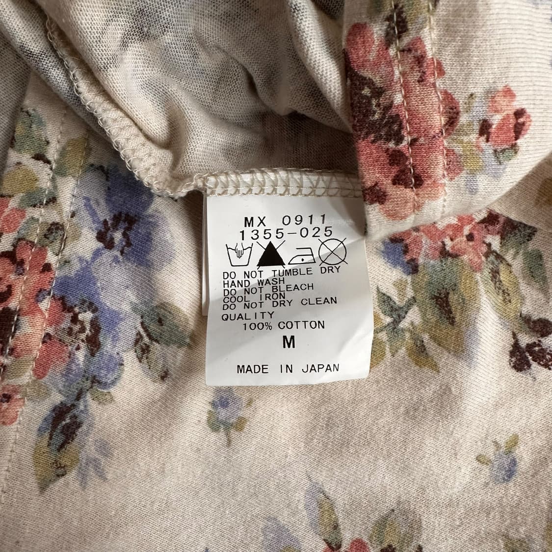 Cotton Floral Long Sleeve T Shirt 상품이미지7