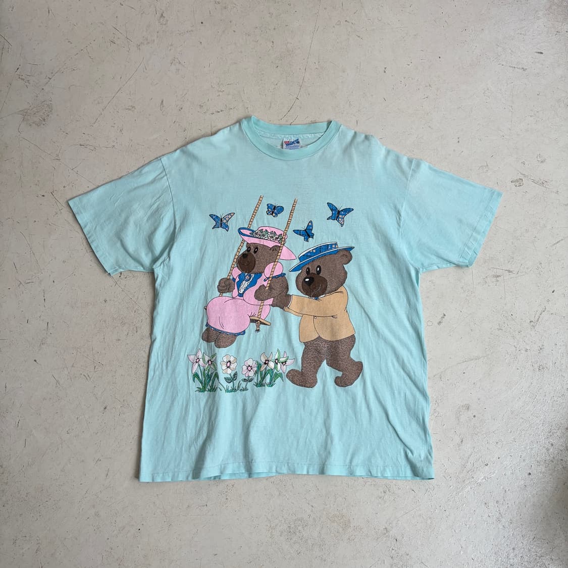 90s USA 빈티지 헤인즈 싱글스티치 반팔티 XL 상품이미지1