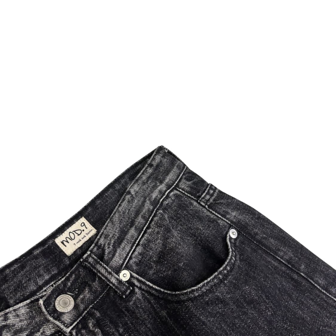 모드나인 블랙 스타더스트 데님 팬츠 상품이미지3