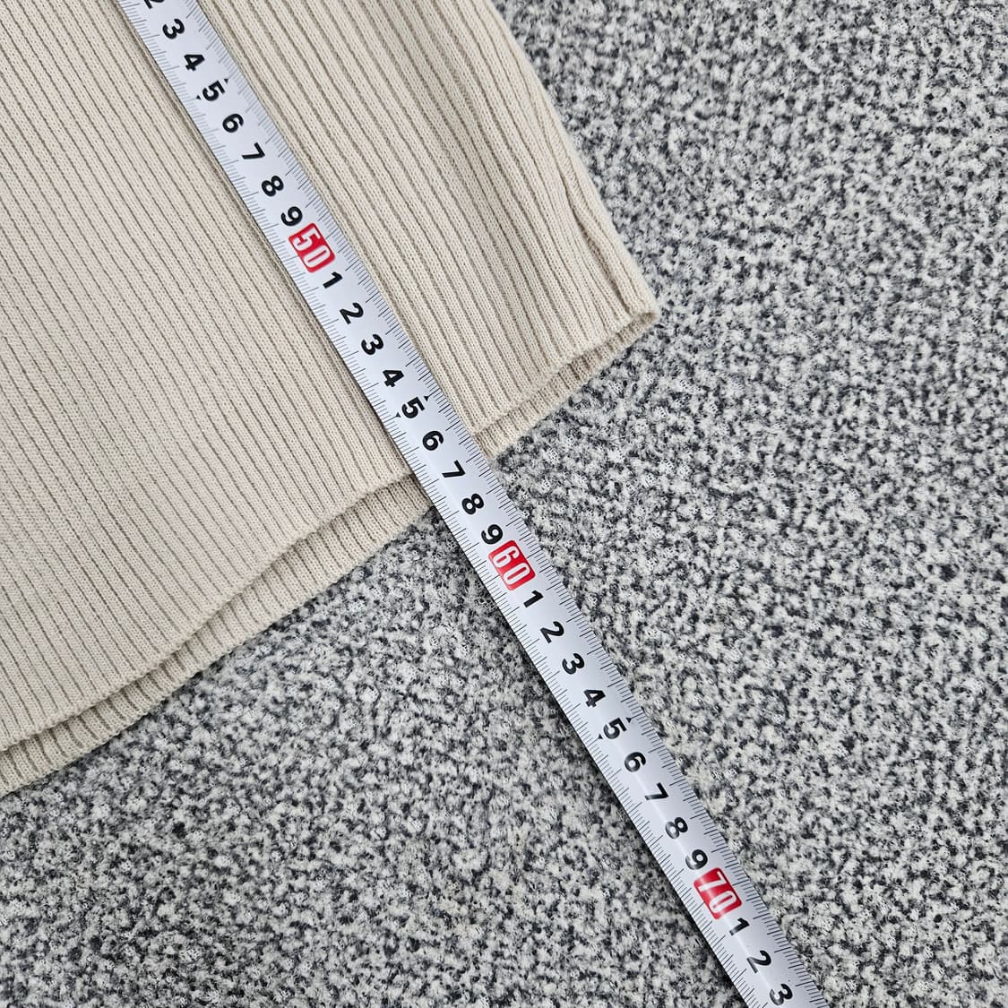 [실측확인]  여성 골지 손목 프릴 니트 1104JM1 상품이미지6