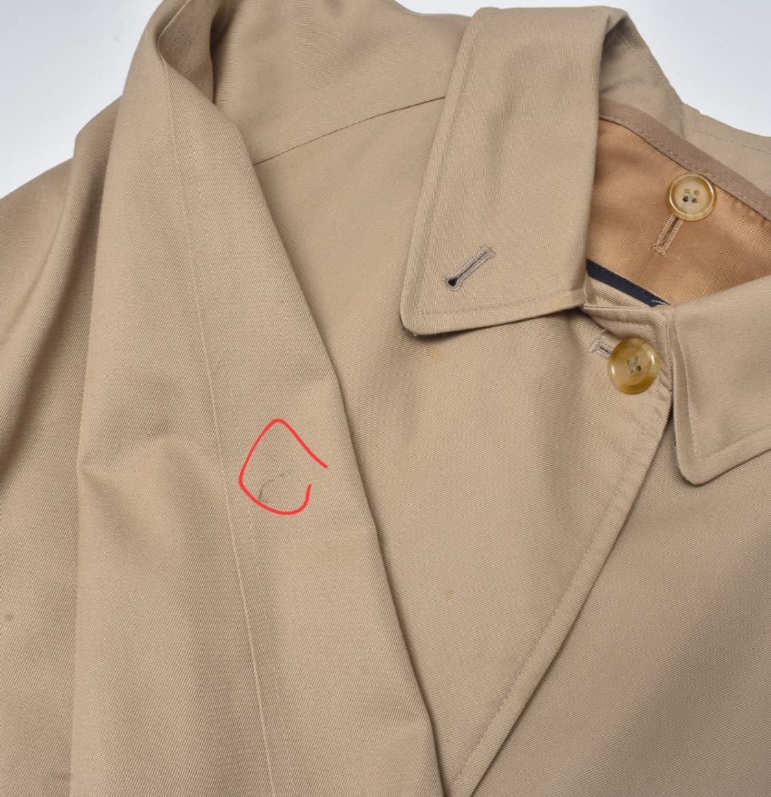 90S 버버리 트렌치 코트 여성 UK12 N0768 상품이미지5