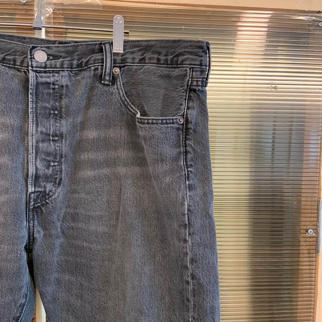 90s-00s 리바이스 501 흑청 36x32 상품이미지5