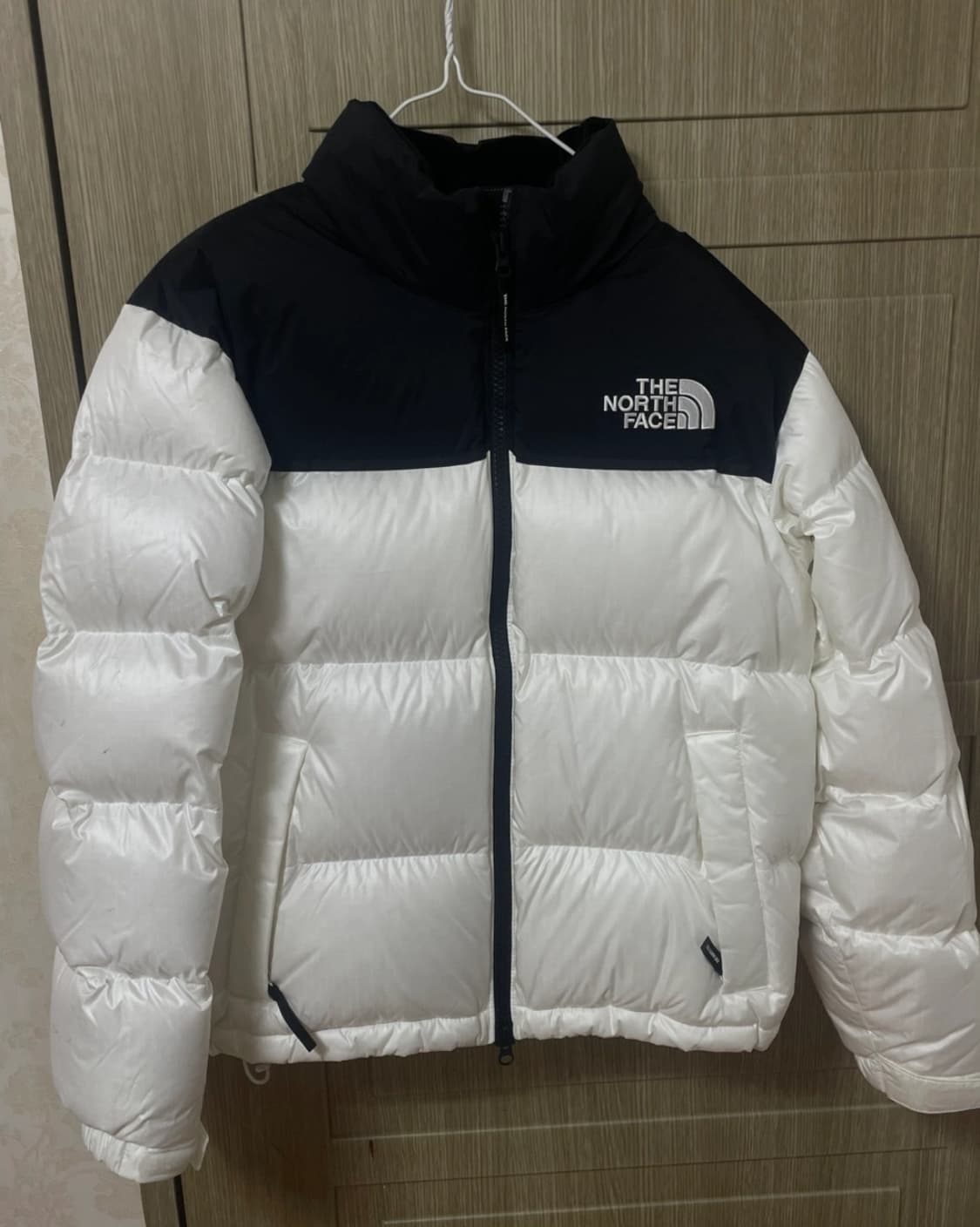 노스페이스 패딩 화이트 S 남여공용 상품이미지1