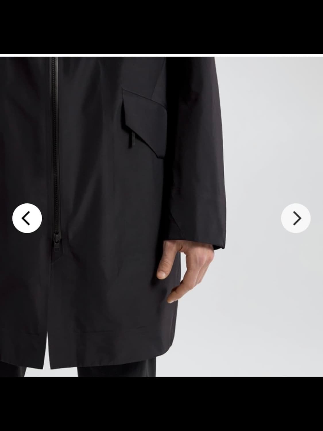 [M] 베일런스 모니터코트 블랙 상품이미지5